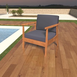 Covers & All Outdoor Deep Seat Cushion for Patio Furniture, 28.5 x 28.5 x 5 Inch High-Density Foam Patio Chair Cushion with Water-Repellent & UV-Resistant, Tear-Resistant Seat & Back Cushion Set of 1