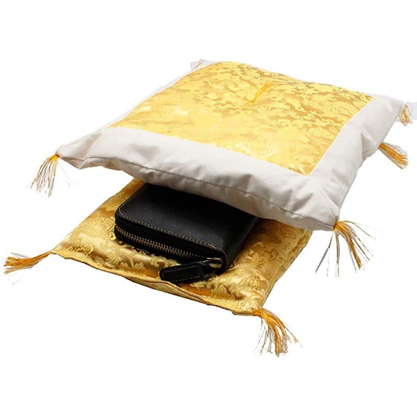 Santo Homme Luxury Paulownia Box, Good Luck, Money Luck Up, Wallet, Futon for Wallet, Luxury Wallet, Feng Shui Goods, Good Luck Goods, Good Luck Wallet, Feng Shui Wallet, Made in Japan, yellow