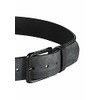 camel active Men's Nubuck Leather Belt, black