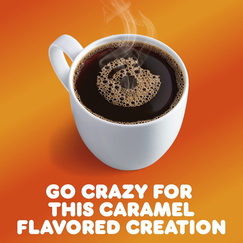 Dunkin' Caramel Me Crazy Flavored Coffee, 88 Keurig K-Cup Pods