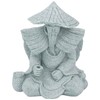 Fisherman Statue Sitting Fishing Old Man Figurine Small Desk Ornament