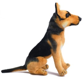 AMERLL Realistic Dog Stuffed Animals Plush Durable Stuffed Animal Dog Realistic Plush Toy Christmas New Year Gifts for Toddler Girls Kids, 7.8inches