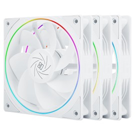 Thermalright TL-S12RW X3 CPU Fan,3 Packs Case Cooler Fan, Silent Computer Reverse Fan Under 23.2dB(A) for Case CPU Liquid Cooler and CPU Air Cooler, Quiet CPU Reverse Fan,White