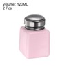 uxcell 2 Pcs Alcohol Liquid Press Pumping Dispenser 120ML Nail