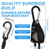 SDTC Tech 70 Inch Adjustable Bungee Cords with Carabiner Hooks,