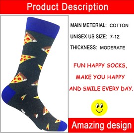 Funny socks for men crazy colorful happy pattern sock cotton crew dress stockings 12 Pairs(YCCA1204)