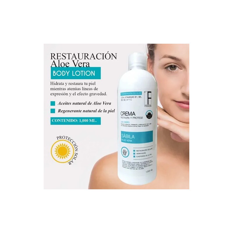 Crema Corporal Con Extracto Natural De Aloe Vera Body Lotion