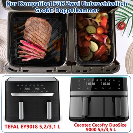Moleath Hot Air Fryer Accessories - Airfryer Accessories for Tefal EY9018 Dual Easy Fry 5.2/3.1 L, Circlio 10L, Air Fryer Accessories