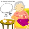 BEKECH Nana Bracelet Grandma Charm Expandable Wire Bangle Jewelry Grandmother