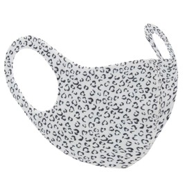 Zac's Alter Ego Non Medical Black & White Leopard Print Face Mask/Cover