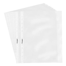 TYH Supplies 400 Pack Heavyweight Clear Sheet Protectors 8.5 x 11 Inch Top Loading Non Vinyl Acid Free 11 Hole