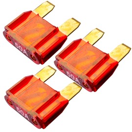 3 Pack 50 AMP Gold APX MAXI Fuse Blade 50A Car Truck Boat Marine RV