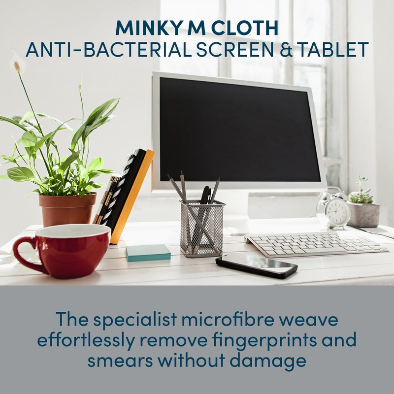 Minky M Screen & Tablet Cleaning Cloth - Specialist Microfibre