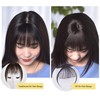 Clip in Bangs 3D Human Hair Clip-on French Bangs Topper