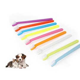Czrqvyx 9 Pack Small Dog Toothbrush Cat Toothbrush Pet Toothbrush Mini Head Soft Dog Cat Tooth Brush for Sensitive Gum Puppy, Kitten, Cats & Small Breed Dogs, Portable Travel Friendly and Easy to Use