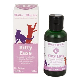 Hilton Herbs Kitty Ease Herbal Supplement for Optimum Digestive Function in Cats, 1.69 fl oz ( 50 ml) Bottle