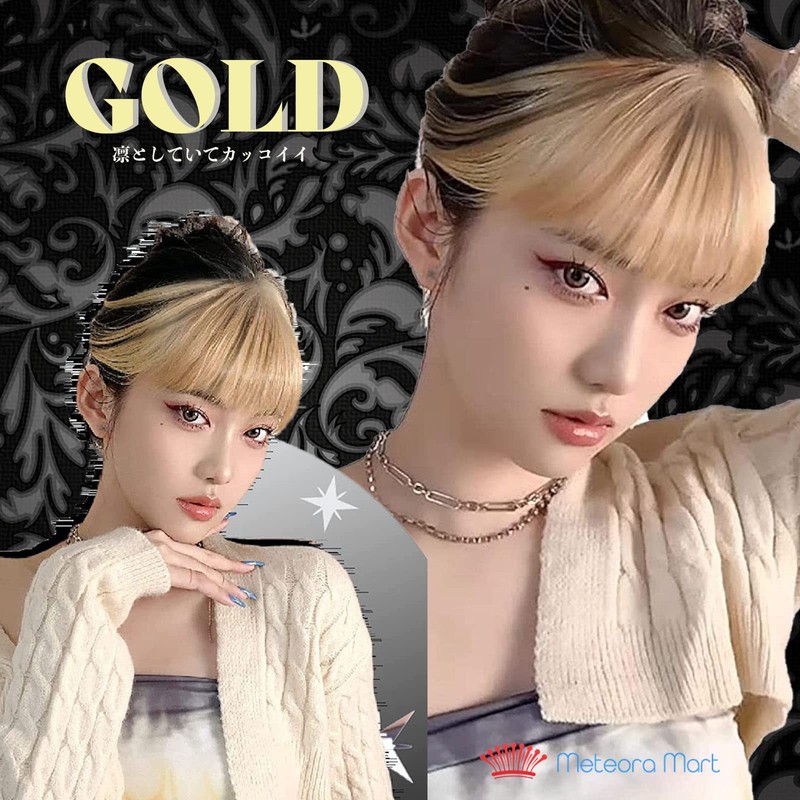 Meteoramart Women's Wig, Extensions, Bangs, Hair Piece, Hair Piece, Cosplay
