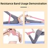 RooNex Active TPE Resistance Loop Exercise Bands Set Workout Bands