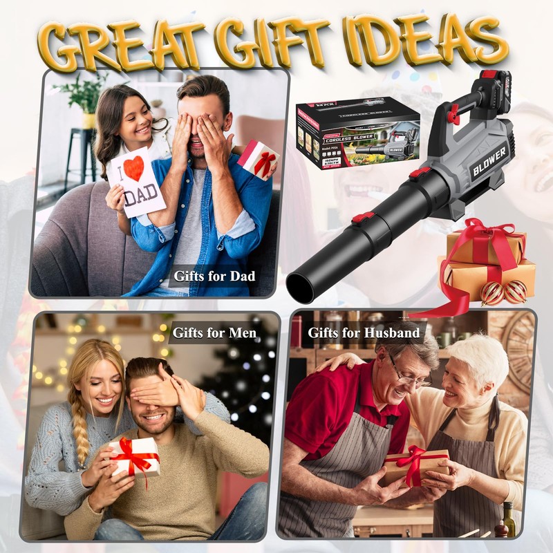 Leaf Blower Cordless - 630CFM/160MPH, 21V Powerful Electric Cordless Leaf