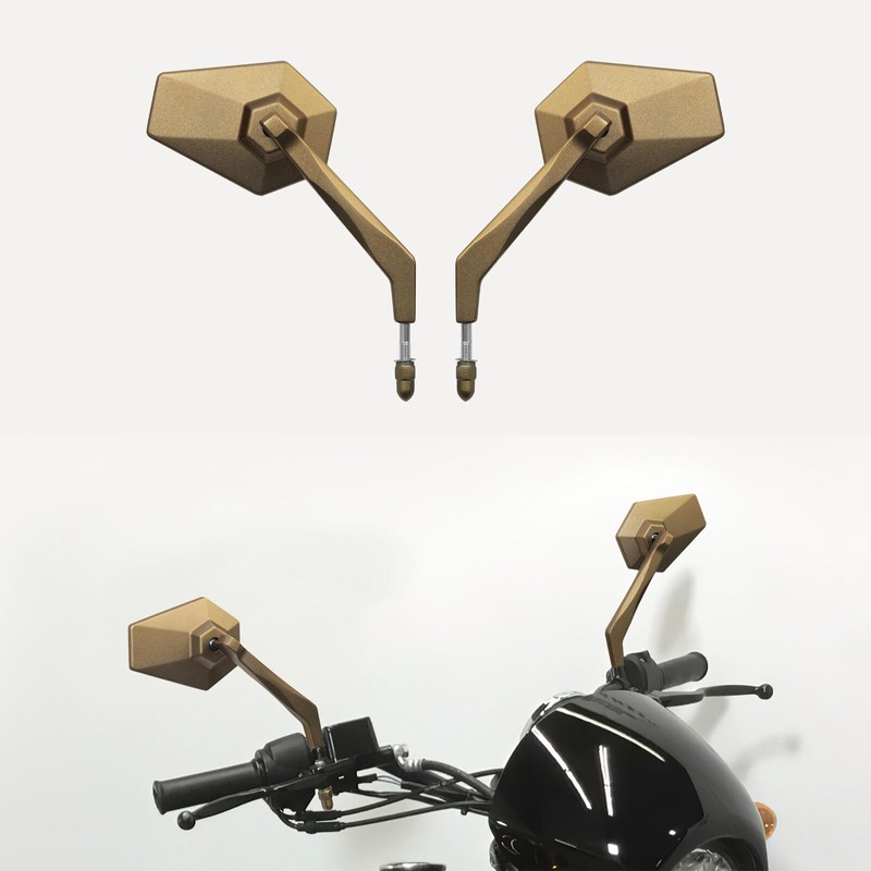 TCMT Rear View Mirrors Fit For Harley Touring Road Glide