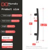 homdiy 10 Pack Cabinet Handles Black Cabinet Pulls 4" Hole