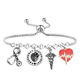 MAOFAED Emergency Department Bracelet for Er Nurse, Emergency Nurse Gift, Nursing Life Gift(emergency departmentCA)