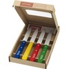 Opinel Küchenmesserset 4-teilig farbige Buchenholzgriffe 254316