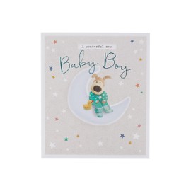 Boofle New Baby Boy Card for Friend/Couple - Cute Design