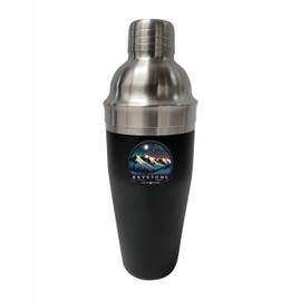 R and R Imports Keystone Colorado Design B Souvenir 24 oz Stainless Steel Cocktail Shaker Black Single