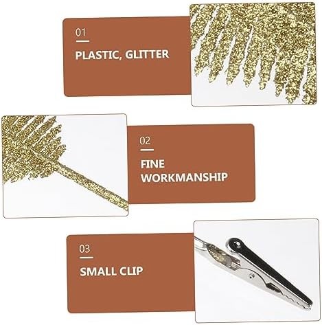 ORFOFE 4piezas Adornos Navideños De Artificiales para Decoración De Árbol De Navidad Clips para Manualidades y DIY para Ocasiones Interiores y