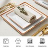 TP 12-Piece Melamine Dinnerware Sets, Plates and Bowls Dishes Set