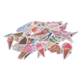 COHEALI 100Pcs Ice Stickers Scrapbooking and Notebook Decals Decorative Stickers for Suitcases Laptops Water Bottles Fun