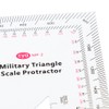 'Magideal 5 "X5 Military UTM/MGRS Coordinates Scale Protractor for GTA