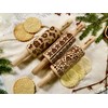 Christmas Fun Set of 3 Children's Rolling Pins for Homemade