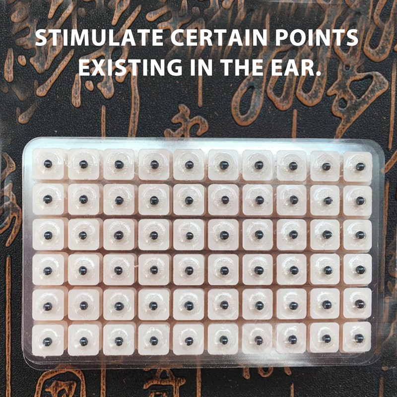 600pcs Ear Bead Sticker Massaging Detoxification Portable Ball Shape Ear