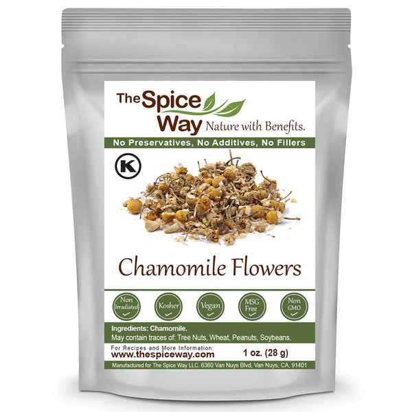 The Spice Way Chamomile Flowers - ( 1 oz ) loose dried Chamomile