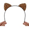 Moikolok Cheetah Leopard Ears Headband Cat Ears Hairband