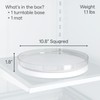 YouCopia FridgeView Turntable with Mat, 11", White