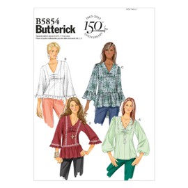 BUTTERICK PATTERNS B5854 Misses' Top Sewing Template, Size ZZ