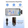 Handy Lavalier Mikrofon, 2.4GH【Type-C&USB】 Ansteckmikrofon für Android-Phones Tablets Vlogging Live-Streaming