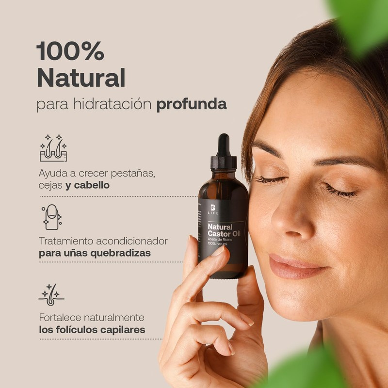 B Life Aceite de Ricino 100% Natural 120 ml prensado