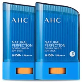 AHC 내추럴 퍼펙션 더블 자외선차단 선스틱 22g 2개 PA++++ AHC Natural Perfection Double Sun Stick 22g 2pcs PA++++
