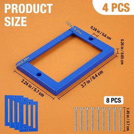 4 PCS 1/4" Single Gang Box Extender, Outlet Box Extender