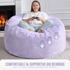 Hobestluk 5ft Bean Bag Chairs for Adults Large Beanbag Chair
