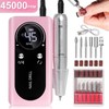 V4 Nail Drill Machine 2025 New 45000RPM Rechargeable with LCD