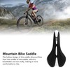 Silicone Bike Saddle Breathable Shock Absorption Black White Mountain Bike
