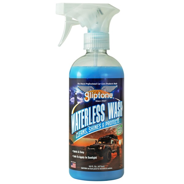 Gliptone Sprayable Waterless Car Wash, Great for All Types of Cars, Trucks and Boats, 16 Fl Oz