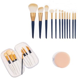 12-Stück professionelle real techniques pinselset makeup kosmetik werkzeuge foundation blush augenbrauen akeup pinsel pinseltasche