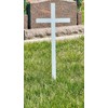 Woodhaven Memorial Cross - Steel Grave Marker 28 x 10