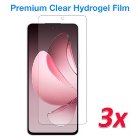 MEZON [3 Pack] OPPO Reno13 F 5G Premium Hydrogel Clear Edge-to-Edge Full Coverage Screen Protector Film (OPPO Reno13 F 5G, Hydrogel)